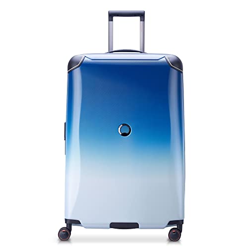 DELSEY PARIS - DELSEY CACTUS - Extra Large Rigid Suitcase - 76x48x33 cm - 106 liters - XL - Gradient blanc / Blue