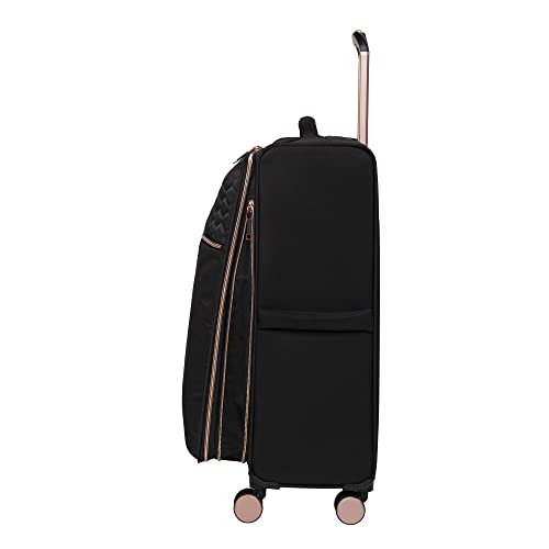 it luggage Divinity II 3 Pc 8 Wheel Expandable Spinner Set, Black, Black, Divinity Ii 3 Pc 8 Wheel Expandable Spinner Set