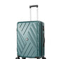 ATX Luggage Suitcase Medium Size Super Lightweight Expandable Durable ABS Hard Shell Suitcase with 4 Dual Spinner Wheels and Built-in 3 Digit Combination Lock (Forest Green, 24Inches, 86Liter)