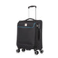 ATX Luggage Cabin Suitcase Super Lightweight Durable Carry on Suitcase with 4 Dual Spinner Wheels and Built-in 3 Digit Combination Lock (Black/Blue, 21 Inches, 33 Liter)