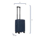 Bric's Hard-Shell Expandable Suitcase Ulisse B|Y Collection, Hand Luggage Suitcase with 4 Wheels, Resistant and Ultralight, USB Port, Integrated TSA Lock, Dimensions 37x55x23/27, Ocean Blue