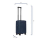 Bric's Hard-Shell Expandable Suitcase Ulisse B|Y Collection, Hand Luggage Suitcase with 4 Wheels, Resistant and Ultralight, USB Port, Integrated TSA Lock, Dimensions 37x55x23/27, Ocean Blue