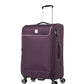 ATX Luggage Medium Suitcase Expandable Durable Lightweight Suitcase with 4 Dual Spinner Wheels and Built-in 3 Digit Combination Lock (Plum/Beige, 25 Inches, 86 Liter)