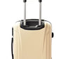 House Of Leather Cabin Size Four Wheel Suitcase Hard Shell Luggage Conney (Off White, Cabin)