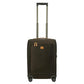 Bric's Soft Side Carry On and Check-in Suitcase Spinner for Travel, Life Collection, 55cm, Olive