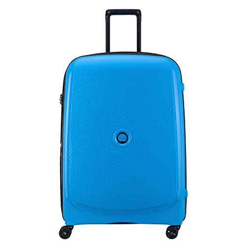 DELSEY PARIS - BELMONT PLUS - Large Rigid Suitcase extendable - 76x52x34 cm - 110 liters - L - Blue metallique