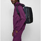 BOSS Mens Pod Backpack Double-Compartment Backpack in Faux Leather with Logo Patch Size One Size