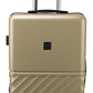 Hauptstadtkoffer Boxi - Hartschalen-Koffer Koffer Trolley Rollkoffer Reisekoffer TSA, 4 Rollen, Hand Luggage 65 Centimeters 70 Gold