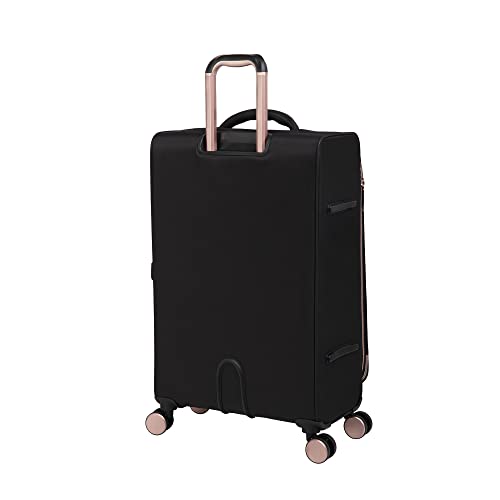 it luggage Divinity II 3 Pc 8 Wheel Expandable Spinner Set, Black, Black, Divinity Ii 3 Pc 8 Wheel Expandable Spinner Set