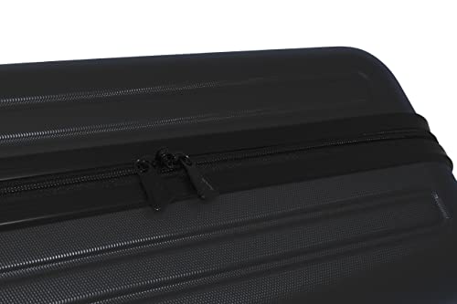 JCB - Lightweight Hard Shell Suitcase Set - Includes 20", 24" & 28" Cases - 360 Degree Spinner Wheels - ABS Polycarbonate Hard Shell - Luggage Bags for Travel - Black