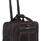Aerolite Ryanair Priority Boarding, Easyjet Plus, BA, WizzPriority, Jet2 Approved Rolling Padded Laptop Case Bag 2 Wheels - Fits up to 15.6", Overnight Trolley Business Hand Cabin Luggage Case (Black)