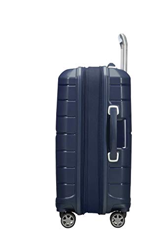 Samsonite Flux - Spinner S Expandable Hand Luggage, 55 cm, 44 L, Blue (Navy Blue)