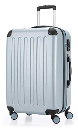 Hauptstadtkoffer - Spree - Luggage Suitcase Hardside Spinner Trolley Expandable 65 cm TSA, Pool Blue,HK24-1203-PB