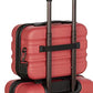 ANTLER - Vanity case - Clifton Luggage - Suitcase in Poppy - Toiletry Bag Secure - Suitcase With Two-way Zip Opening Branded Zip, Internal zip and Mesh Pockets - Luggage With Black Hardware Adjustable