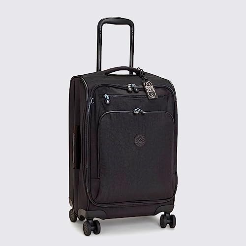 Kipling New YOURI Spin S, Small Cabin Size Spinner, 58cm, 33 L, Black Noir