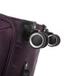 ATX Luggage Medium Suitcase Expandable Durable Lightweight Suitcase with 4 Dual Spinner Wheels and Built-in 3 Digit Combination Lock (Plum/Beige, 25 Inches, 86 Liter)