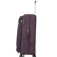 ATX Luggage Medium Suitcase Expandable Durable Lightweight Suitcase with 4 Dual Spinner Wheels and Built-in 3 Digit Combination Lock (Plum/Beige, 25 Inches, 86 Liter)