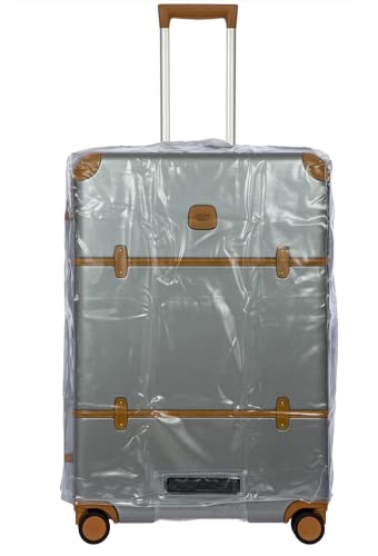 Bric's Protective Bellagio 2.0 32 Inch XLarge Spinner Recessed Suitcase Cover, Clear
