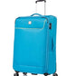 ATX Luggage Large Suitcase Expandable Durable Lightweight Suitcase with 4 Dual Spinner Wheels & Built-in TSA Lock (Blue/Yellow, 29 Inches, 110 Liters)