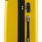 HAUPTSTADTKOFFER - Spree - Set of 3 Hard-side Luggages Glossy Suitcase Hardside Spinner Trolley Expandable (S, M & L) TSA, Yellow