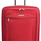 House Of Leather Medium Size Suitcase Four Wheel Expandable Luggage Cosmic Red
