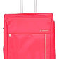 House Of Leather Medium Size Soft Suitcase 8 Wheel Spinner Expandable Luggage Travel Holiday Bags Malaga Red (Red, Medium: H: 67 x L: 43 x E: 26/5 cm, 3.6kg)