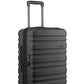 ANTLER - Cabin Suitcase - Clifton Luggage - Expandable Cabin, Black - 56x35x23, Lightweight Suitcase for Travel & Holidays - Carry On Suitcase with 4 Wheels & Twist Grip Handle - TSA Approved Locks