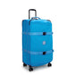 Kipling Spontaneous L, Large 4-Wheeled 360° Suitcase with Elastic Straps, TSA Lock, 78 cm, 101 L, Eager Blue