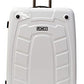 JCB - Loadall Hard Shell Suitcase, 28" - Large - Built-in TSA Suitcase Locks, 360 Degree Spinner Wheels - Made with ABS Polycarbonate Hard Shell - Flight Case - Luggage Bags for Travel - White