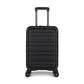 ANTLER - Cabin Suitcase - Clifton Luggage - Size Cabin with Pocket Suitcase, Black - 56x35x23, Lightweight Suitcase for Travel & Holidays - Carry On Suitcase with 4 Wheels - TSA Approved Locks