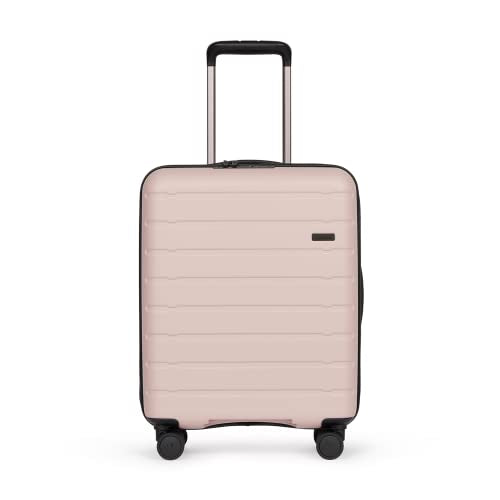 ANTLER - Cabin Suitcase - Stamford Luggage - 54x40x20 Cabin, Putty - Hand Luggage with 4 Spinner Wheels, Removable Packing Divider & USB Port - Lightweight Suitcase for Travel - TSA Approved Locks