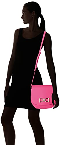 BOSS Women's Kristin Saddle-N Bag, Medium Pink661, ONESI