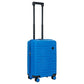 Bric's Hard-Shell Expandable Suitcase Ulisse B|Y Collection, Hand Luggage Suitcase with 4 Wheels, Resistant and Ultralight, USB Port, Integrated TSA Lock, Dimensions 37x55x23/27, Electric Blue