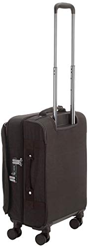 Kipling SPONTANEOUS S, Cabin-Sized, 4-Wheeled 360° Suitcase with Elastic Straps, TSA Lock, 53 cm, 37.5 L, Black Noir