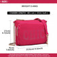 Miss Lulu 'Chic' Chain Shoulder Bag - Plum