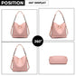 Miss Lulu 2 Piece Bucket Tote Bag Set - Pink