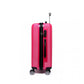 Kono 20 Inch Suitcase Horizontal Stripe Luggage - Plum