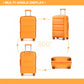 Kono 28 Inch Bright Hard Shell Pp Suitcase - Classic Collection - Orange