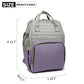 Miss Lulu Multi Function Baby Diaper Changing Backpack - Purple