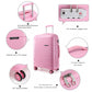 Kono 28 Inch Hard Shell PP Suitcase - Pink