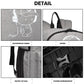 Kono Multi Functional Glow In The Dark Backpack Trolley - Grey