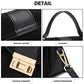 Miss Lulu Matte Leather Midi Handbag - Black