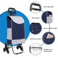 Kono 6 Wheel Push Shopping Trolley - Navy