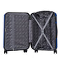 FLYMAX XL 32" Extra Large 4 Wheel Suitcases Spinner Lightweight Luggage ABS Travel Cases Blue 125 Lite