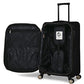 Ted Baker Luggage Albany ECO Collection, Lightweight 4 Wheel Spinner Suitcase with Gold Hardware, Medium, Black