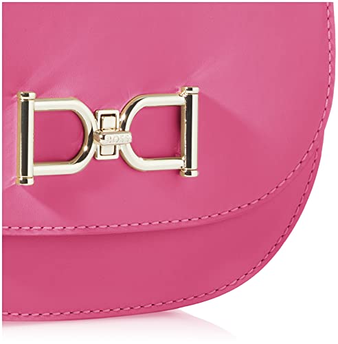 BOSS Women's Kristin Saddle-N Bag, Medium Pink661, ONESI