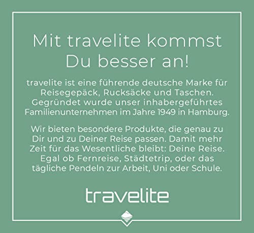Travelite Onboard Cabin Luggage by Travelite - Practical 2-Wheel Suitcases with 2 Spacious Front Pockets