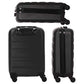 Aerolite Lightweight 55cm Hard Shell Cabin Suitcase 4 Wheel Carry On Hand Luggage Bag - Approved for easyJet, British Airways, Ryanair - Black