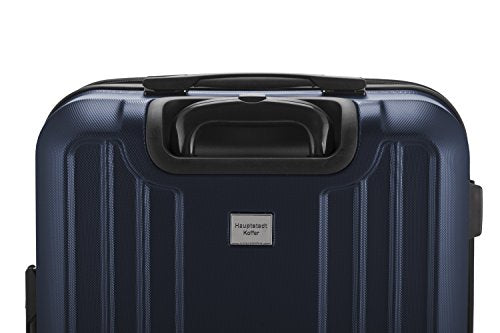 HAUPTSTADTKOFFER - X-Berg - Luggage Suitcase Hardside Spinner Trolley 4 Wheel Expandable, TSA, 75 cm, Darkblue mat