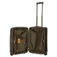 Bric's Soft Side Carry On and Check-in Suitcase Spinner for Travel, Life Collection, 55cm, Olive